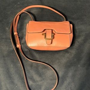 J Crew, soft pink, cross body bag.